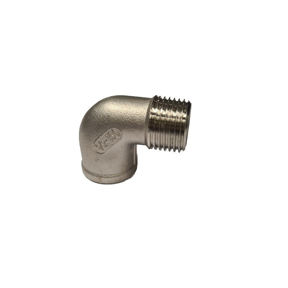 Alkūnė vidus/išorė 1/4", nerūd. pl. Alkūnė vidus/išorė 1/4", nerūd. pl.