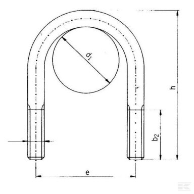 Apkaba U formos 40mm