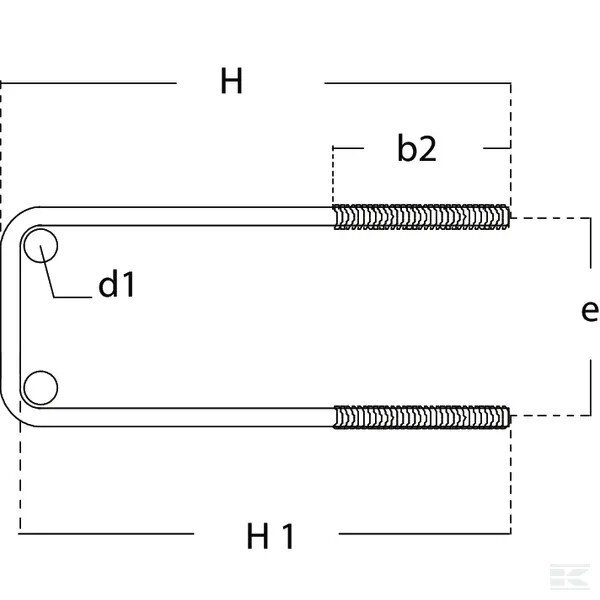 Apkaba U formos M10 70x80mm Apkaba U formos M10 70x80mm
