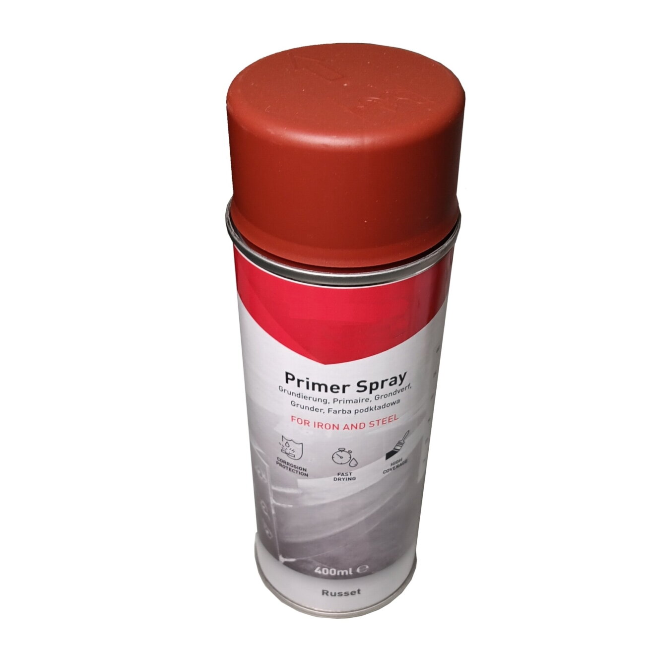 Raudonas gruntas purškiamas 400ml Raudonas gruntas purškiamas 400ml