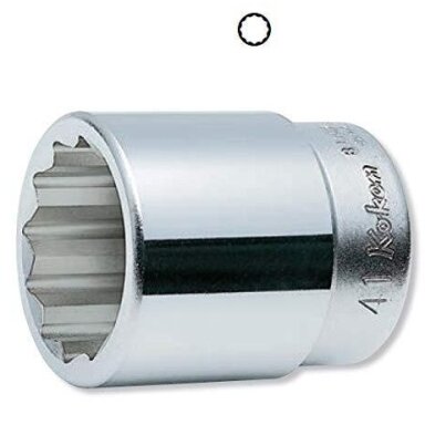 Galvutė 65mm 1", dvylikakampė