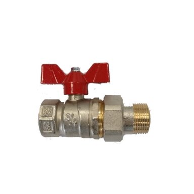 Išardomas rutulinis ventilis 1", vidus/išorė