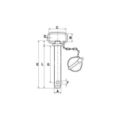 Kaištis D32X180MM