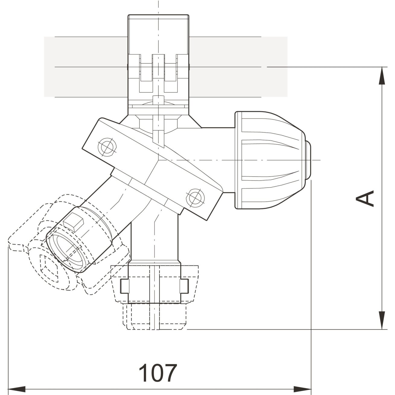 Trijų purkštukų laikiklis 1/2" 4012737 1 Trijų purkštukų laikiklis 1/2" 4012737 1