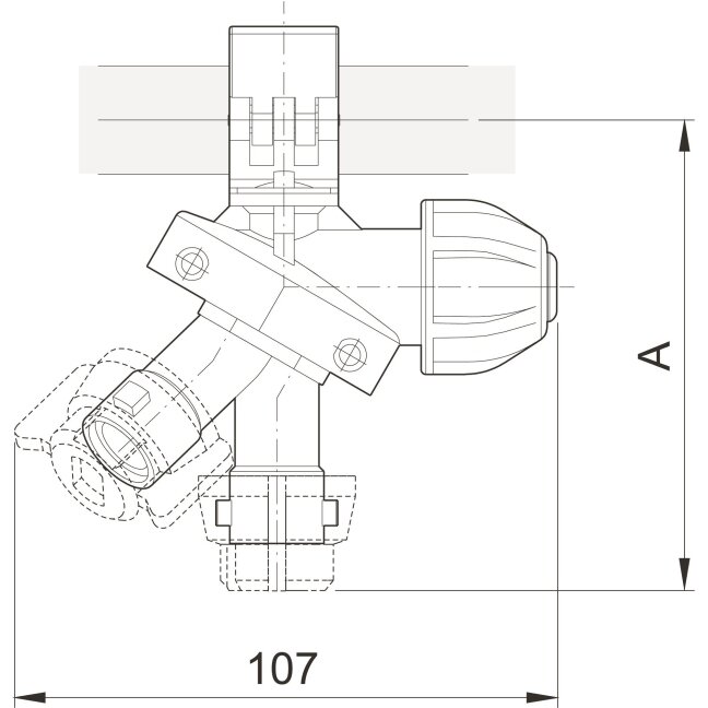 Trijų purkštukų laikiklis 1/2" 4012737 1 Trijų purkštukų laikiklis 1/2" 4012737 1