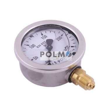 Manometras glicerininis 0-250bar, DN63