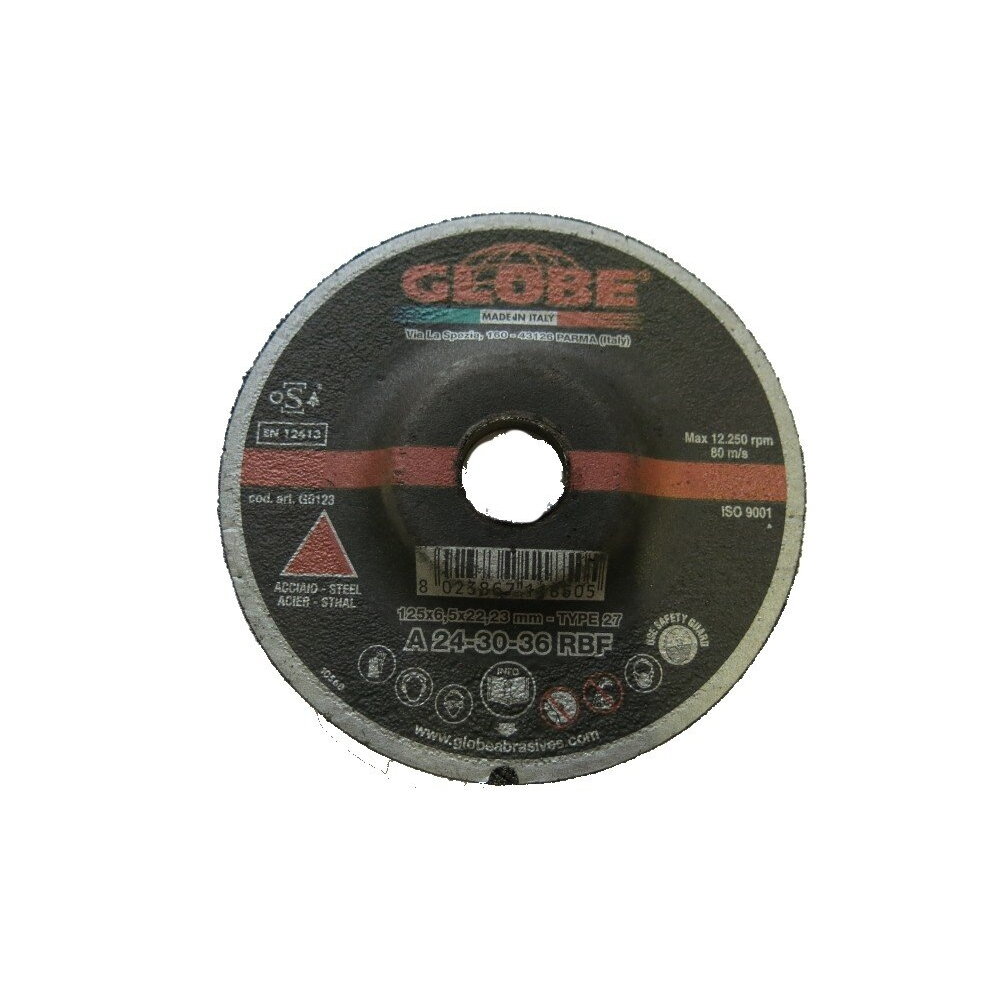 Metalo šlifavimo diskas 125x6,5 Metalo šlifavimo diskas 125x6,5