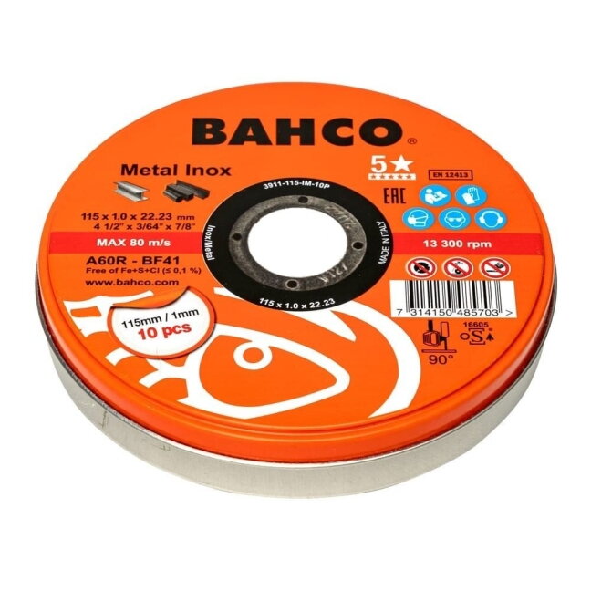 Metalo pjovimo diskas 125x1 Bacho (10vnt) 1