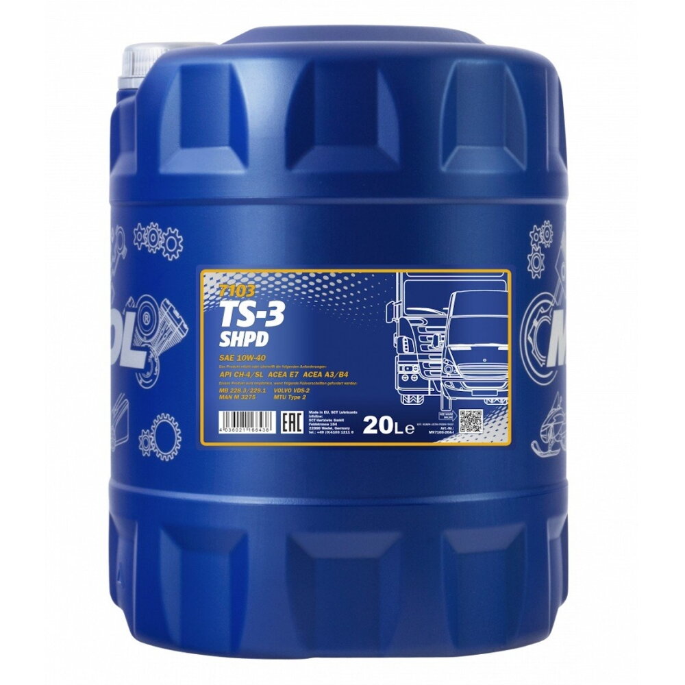 Mineralinė alyva 20l, 10W40 Mannol