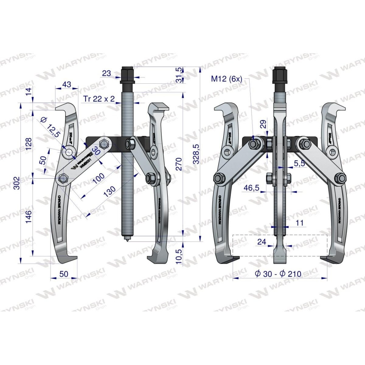 Nuėmėjas guoliams 30-210 mm (8")