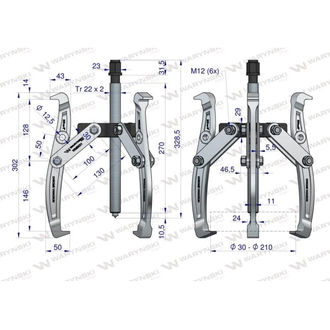Nuėmėjas guoliams 30-210 mm (8")