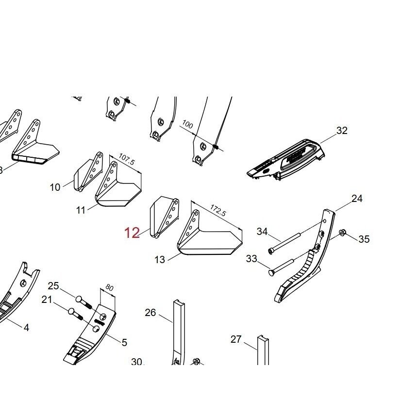 Sparnas dešinys 176mm 2 Sparnas dešinys 176mm 2