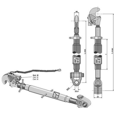 Trauklė 770-1030mm