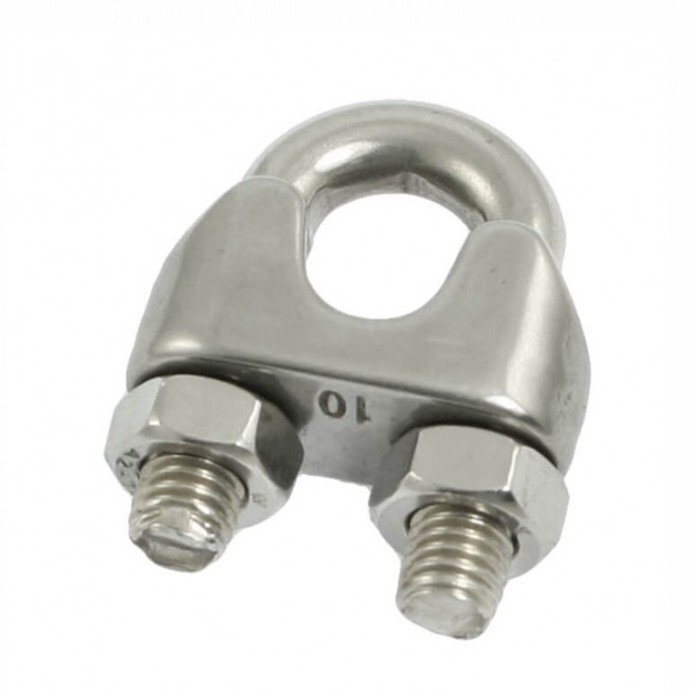 Troso suspaudėjas 6mm (nerūd. plienas)