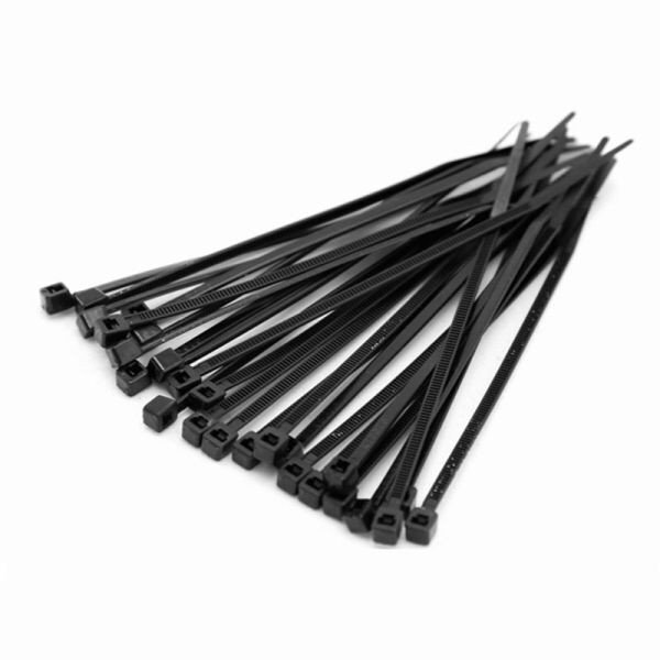 Tvirtinimo dirželiai 4,8x250mm, juodi (100vnt)