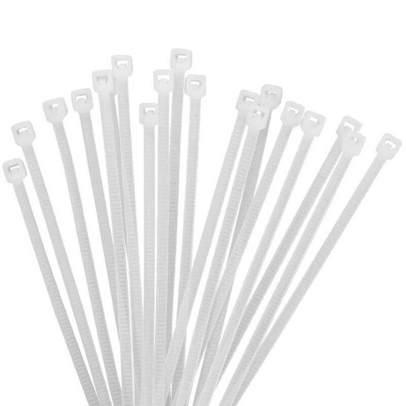 Tvirtinimo dirželiai 3,5x290mm, balti (100vnt)