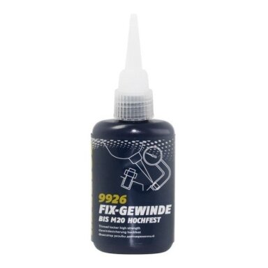 Varžtų fiksavimo klijai, stiprūs, 50ml